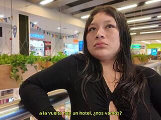 i met valentina at the shopping center today