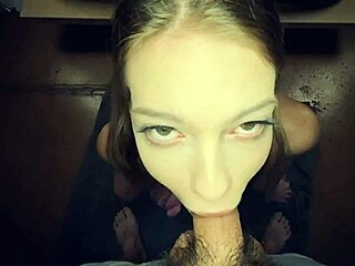 Skinny serbian seller rides big cock