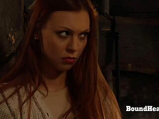 Busty Lesbian Slave Handtied And Touched By Mistress