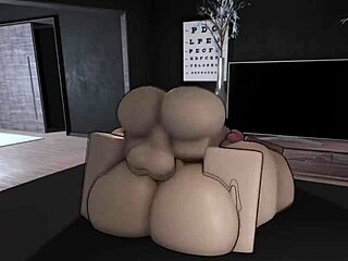 Fucking and cumming hard in friend tomoko's big tits and ass on roblox.