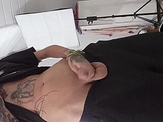 Jerking off on street, drink my hot cum