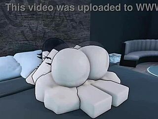 Fucking and cumming hard in friend tomoko's big tits and ass on roblox.