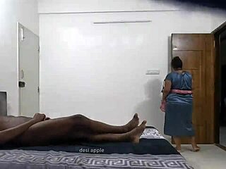 flashing to maid samantha in a playful way