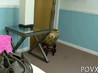 Annie Whorehall gives amazing teen blowjob in POV