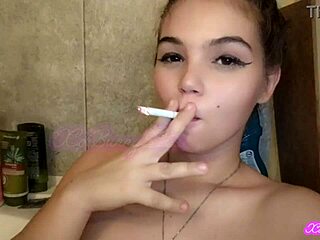 Smoking hot Romanian slave teases in bath tub