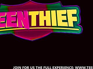 Horny officer teaches shoplifter teen 18+ blowjob lessons