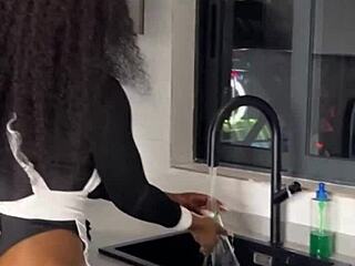 Did you see the ebony housemaid caught riding her boss's monster cock on xred?
