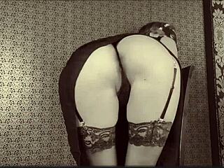 BBW squirts multiple times on kitchen floor during fingering