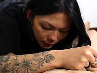 Petite Japanese mommy deepthroats neighbor's cock in POV blowjob session