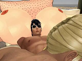 Hot hooters 3 - banging the giant-titted resort owner - sims 4 with titty fuck, tits, plump, group, foreplay, melons, grandmother, huge, cowgirl