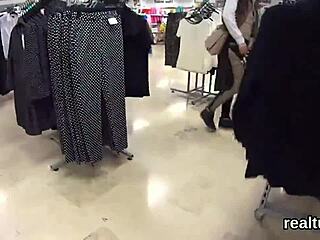 luscious czech nympho seduced and fucked in mall