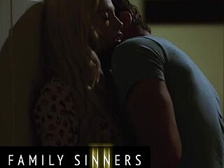 Hot Blondie Fucks Stepbro After Boyfriend Leaves