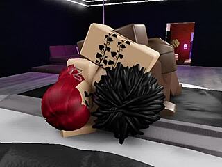 yo, pounding this thick redhead bitch hard in roblox, you in?