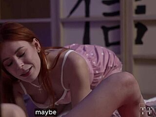 Redhead friend and stepbrother pound my Asian pussy!