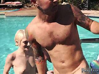 Bareback friends summer pool party!