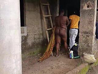 A new electrician got fucked by his madam right on the factory premises