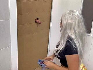 Passionate Milf Sucks Cock In Glorious Hole