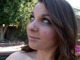 Cali Hayes Sucks And Bangs Daddy With Deepthroat And Anal Action