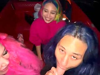 Girls Surprise Guy With Intense Sloppy Blowjob On Boat!