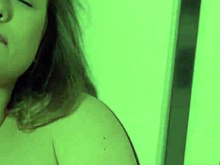 Kinky blonde teen 18+ showers in her own pee before she masturbates!