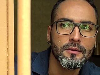 Old cuckold watches his wife give blowjob to young guy in humiliation