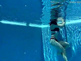 sheril blossom sizzles in hot russian underwater bikini shoot