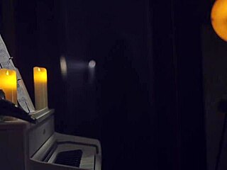 Finnish wife haunted by muscular Brazilian spirit in paranormal sextivity, spying on blonde bodybuilder for cum.