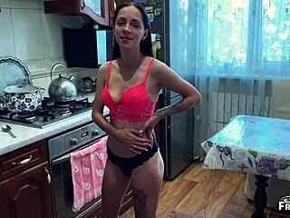 Stepmom Helps Stepson Cum In Mouth