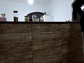 she cheats on her husband with a stranger at the bar, letting him fuck her ass and cum inside