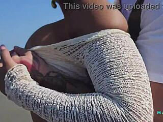 Latina star Mariana Martix pounded hard on Colombian beach with massive squirt