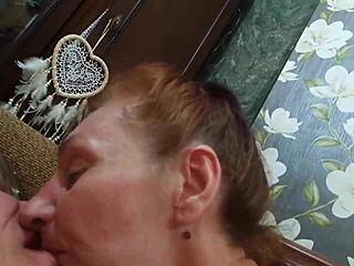 Mature Amateur Couple Engages In POV Blowjob And Cowgirl Riding With Realistic Sounds