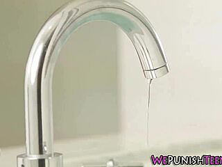 Teen babe in fishnets gets pounded doggystyle