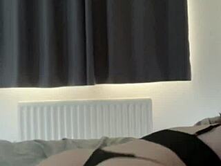 Masturbating her juicy pussy, the young and sexy British girl