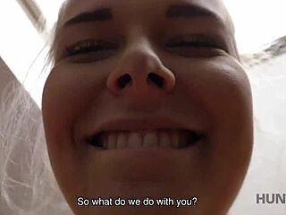 a blue-eyed czech teen agrees to pickup sex with a stranger for cash