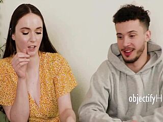 Friends use teen in front of her step dad for free use