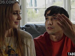 Youth counselor watches teen couple fuck in bent over doggystyle taboo