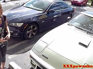 Amateur Babe Trades Car and Pussy for Cash