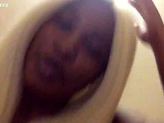 Is this bratty ebony blonde ready for some action?