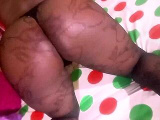 Ebony Babe's Big Ass Bent Over for Monster Cock Fuck and Cumshot