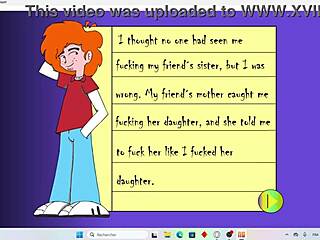 what erotic flashing happens on the couch in this comic?