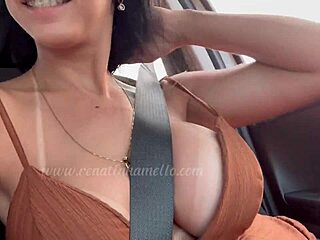 Renatinha Mello teases truckers with big tits play