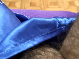 This hairy guy is doing a naughty solo jerk off with striptease and ripped clothes.