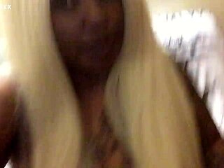 Is this bratty ebony blonde ready for some action?