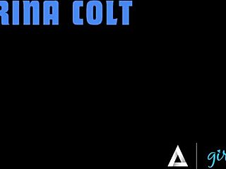 Wild Kenna James feels horny Vicki Chase and Katrina Colt strap-on DP her in sex tape