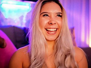 a beautiful colombian blonde with an angelic face loves sucking cock