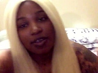 Is this bratty ebony blonde ready for some action?