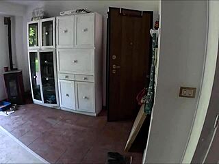 After shopping, I bent over for my man in rough POV pussy fucking.