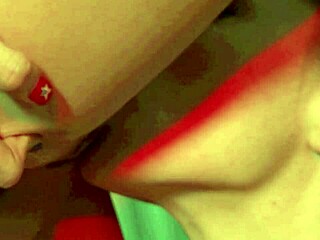 Stunning lesbian blonde comforts sex-depraved stunner in parking lot