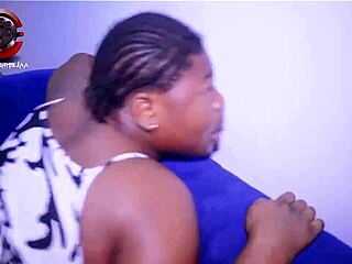 Estatic squirts while taking cum in mouth during fucking with boyfriend's massive cock