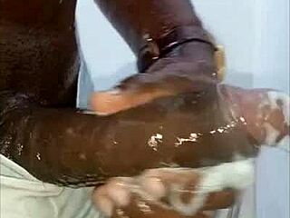 Huge big black cock fucks tight pussy hard